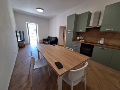 Living room, kitchen