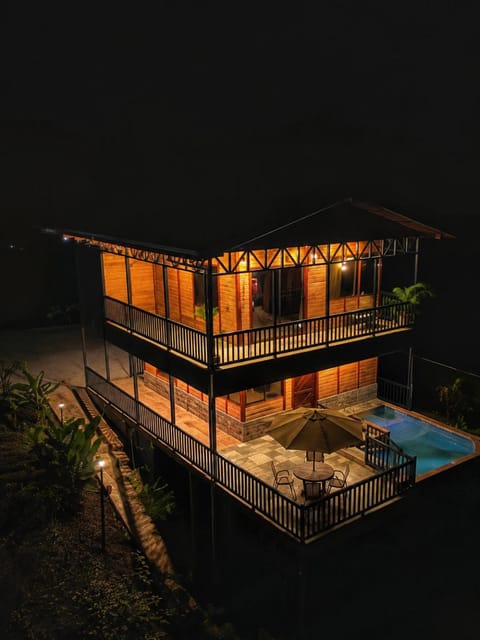 Property building, Night, Pool view