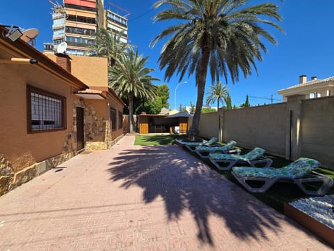 Property building, Garden, sunbed