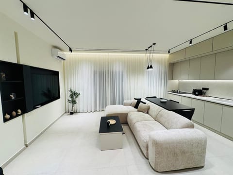 TV and multimedia, Kitchen or kitchenette, Living room, Seating area, air conditioner