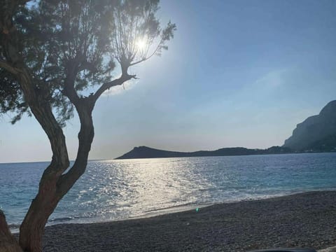 Natural landscape, Beach, Mountain view, Sea view