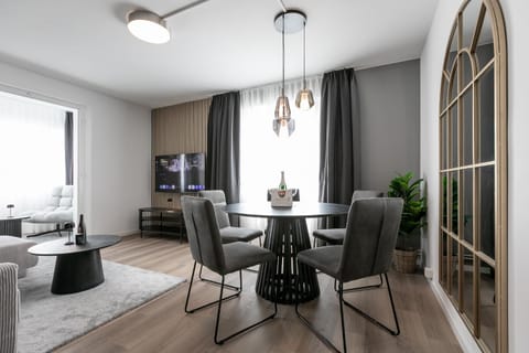 Living room, Seating area, Dining area