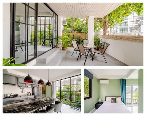 Dining area, Bedroom, Inner courtyard view