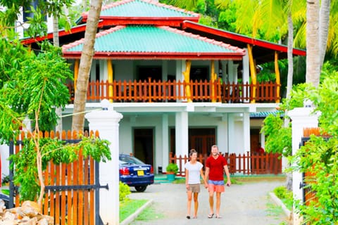 Property building, group of guests