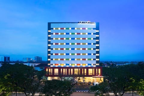 Property building, Facade/entrance, Off site, Night, Bird's eye view