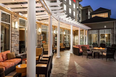 Property building, Patio, Night, Balcony/Terrace, Seating area