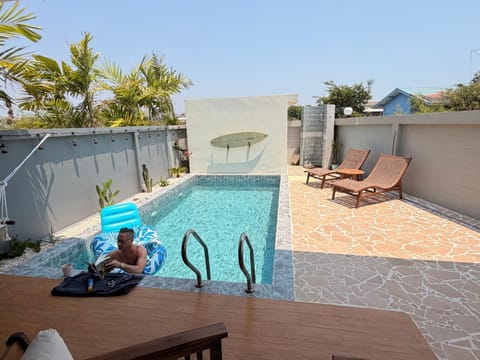 Natural landscape, Pool view, Swimming pool, sunbed
