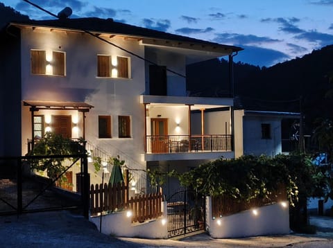 Property building, Patio, Night
