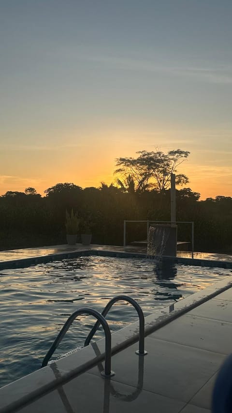 Pool view, Swimming pool, Swimming pool, Sunset