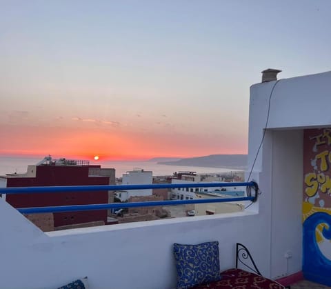 View (from property/room), Balcony/Terrace, Sea view, Sunset