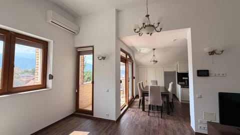 Dining area, air conditioner