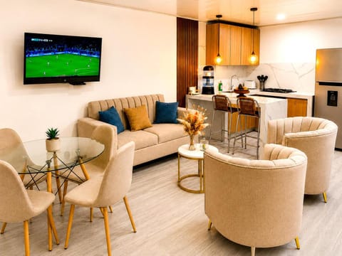 Property building, Communal lounge/ TV room, TV and multimedia, Kitchen or kitchenette, Living room