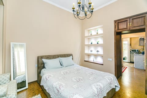 Bed, Kitchen or kitchenette, minibar, oven, pet friendly, wardrobe