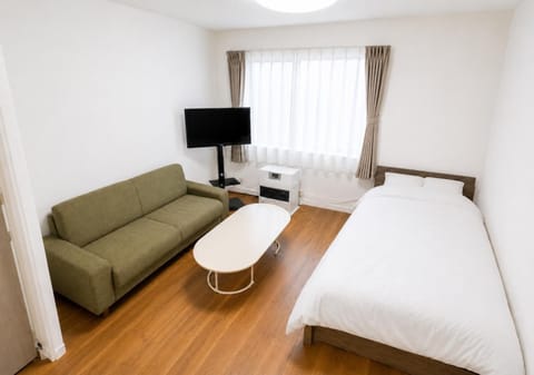 Bed, Living room, Bedroom