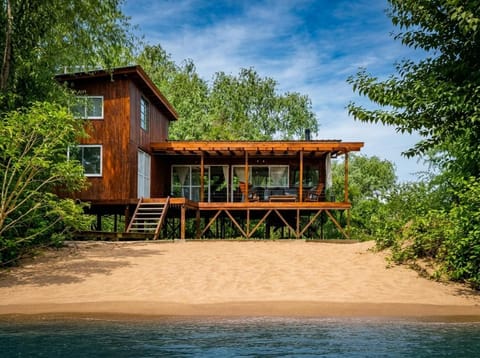 Property building, Spring, Day, Natural landscape, Lake view, River view