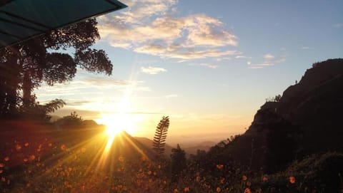 Natural landscape, Mountain view, Sunrise