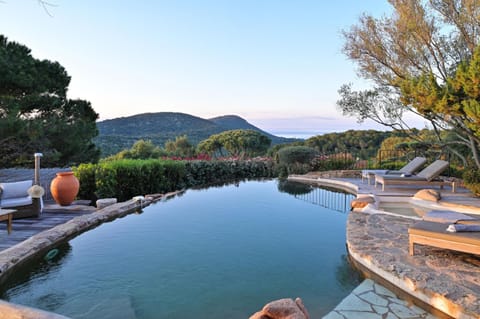 Natural landscape, Mountain view, Swimming pool