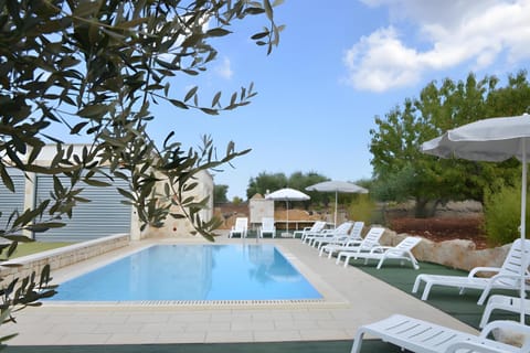Property building, Living room, Swimming pool