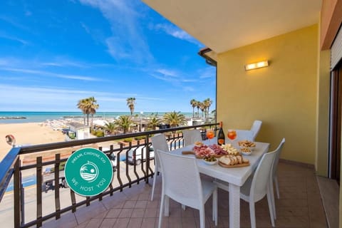 Day, View (from property/room), Balcony/Terrace, Balcony/Terrace, Beach, Food, Sea view