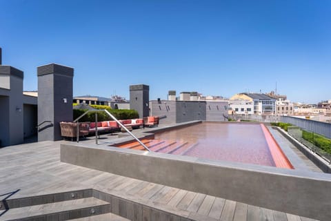 View (from property/room), Balcony/Terrace, Pool view, Swimming pool