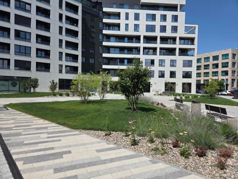 Property building, Garden view