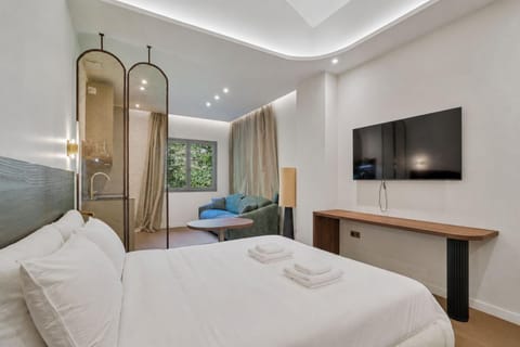 Communal lounge/ TV room, Bed, TV and multimedia, Photo of the whole room, Bedroom, towels