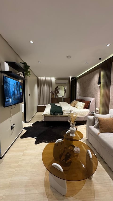 Communal lounge/ TV room, Bed, Photo of the whole room, Bedroom