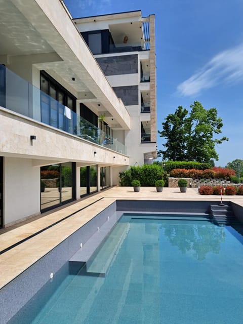 Property building, Day, Pool view