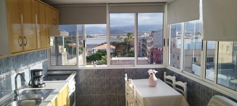 View (from property/room), Kitchen or kitchenette, Living room, Seating area, Dining area