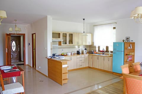 Kitchen or kitchenette, oven
