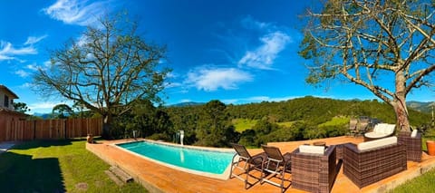 Natural landscape, Mountain view, Swimming pool