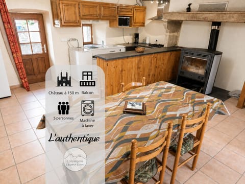 Living room, Dining area, fireplace