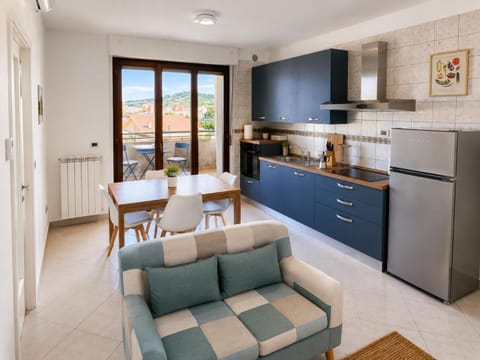 Living room, kitchen