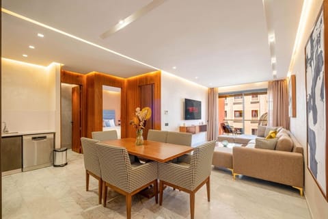 Living room, Seating area, Dining area