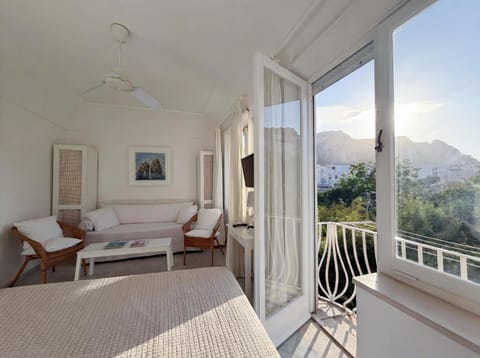 View (from property/room), Balcony/Terrace, Living room, Mountain view