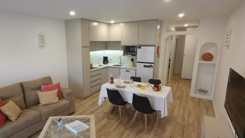 Living room, kitchen