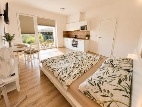 Kitchen or kitchenette, Living room, Photo of the whole room, Bedroom