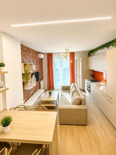 Kitchen or kitchenette, Living room, Seating area, Dining area, pet friendly