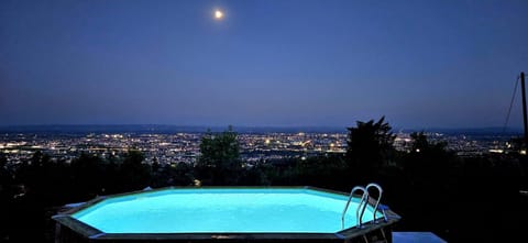 Night, Natural landscape, Pool view, Swimming pool