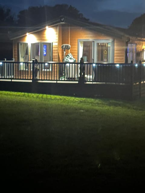 Property building, Patio, Night, Garden view