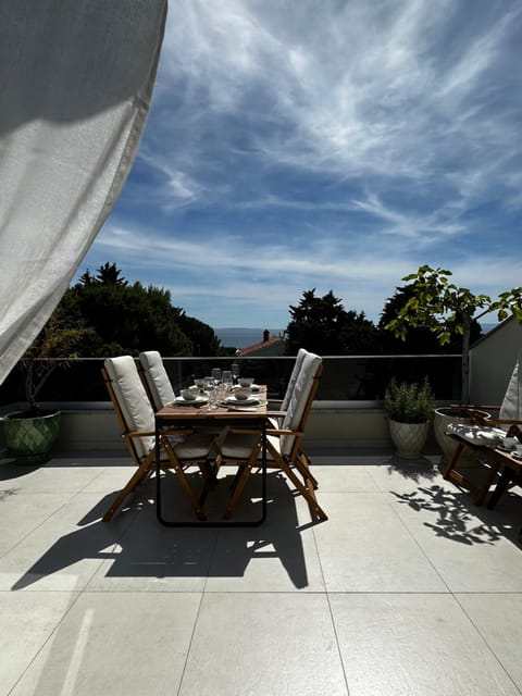Day, Natural landscape, View (from property/room), Balcony/Terrace, Sea view, Sunset