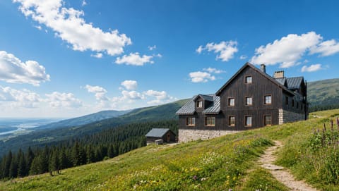 Property building, Natural landscape, Landmark view, Mountain view