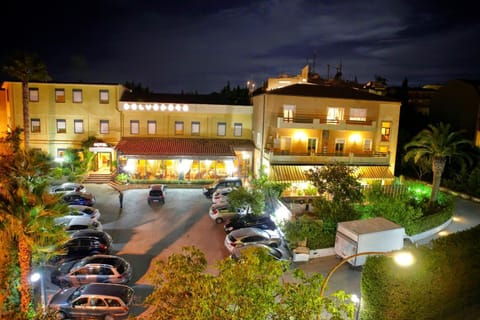 Property building, Night, Parking