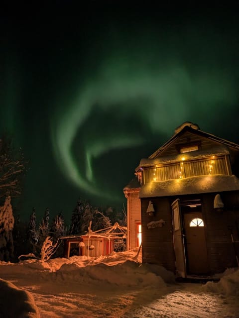 Night, Natural landscape, Winter