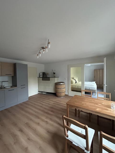 Kitchen or kitchenette, Living room, oven