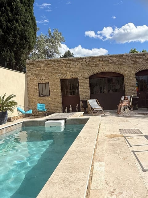 Property building, Living room, Swimming pool