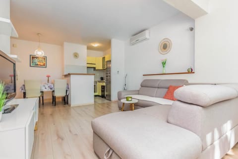 Living room, kitchen