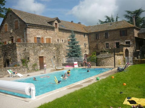 Property building, Living room, Swimming pool