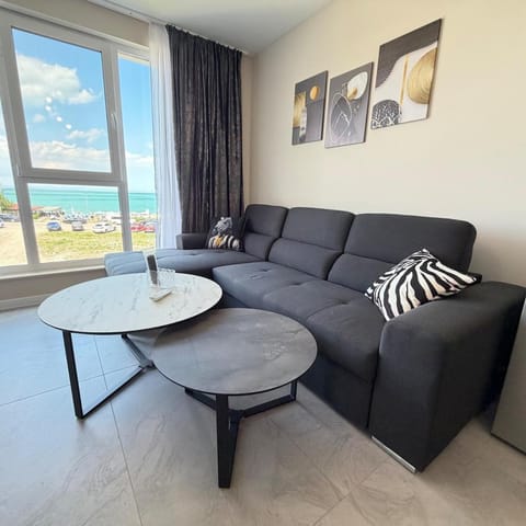Living room, Seating area, Sea view