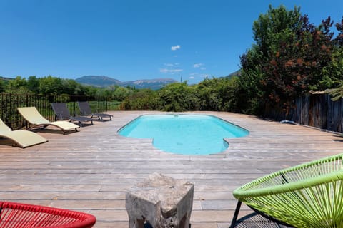 Property building, Living room, Swimming pool